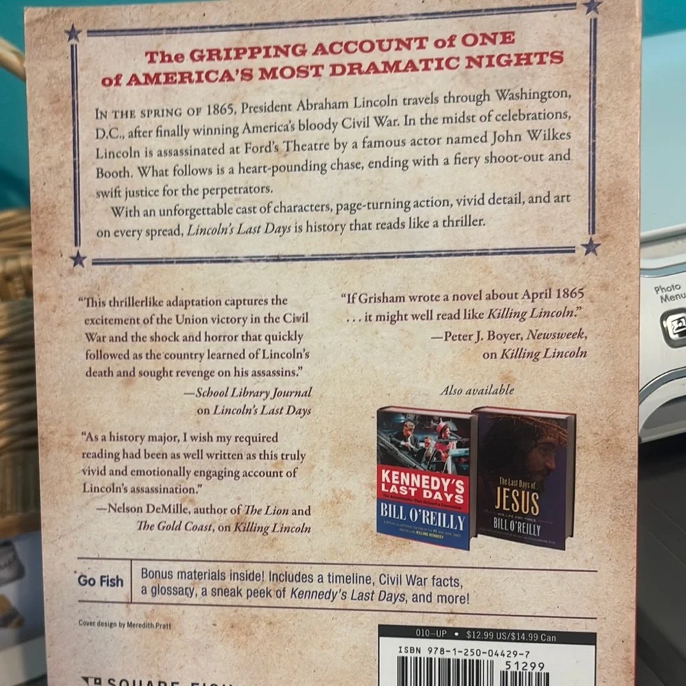 Book bundle American History and Lincoln's Last Days Books